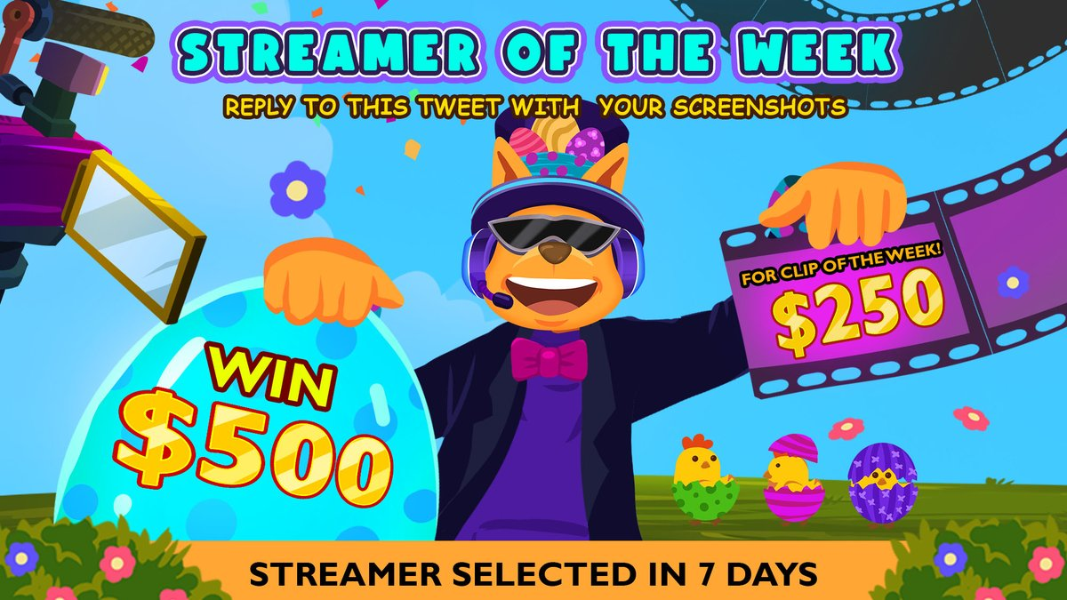 Roobet's Streamer of The Week. Join the race for a $500 prize.