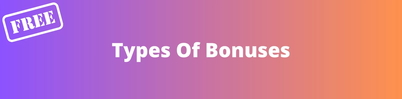 types of no deposit bonuses