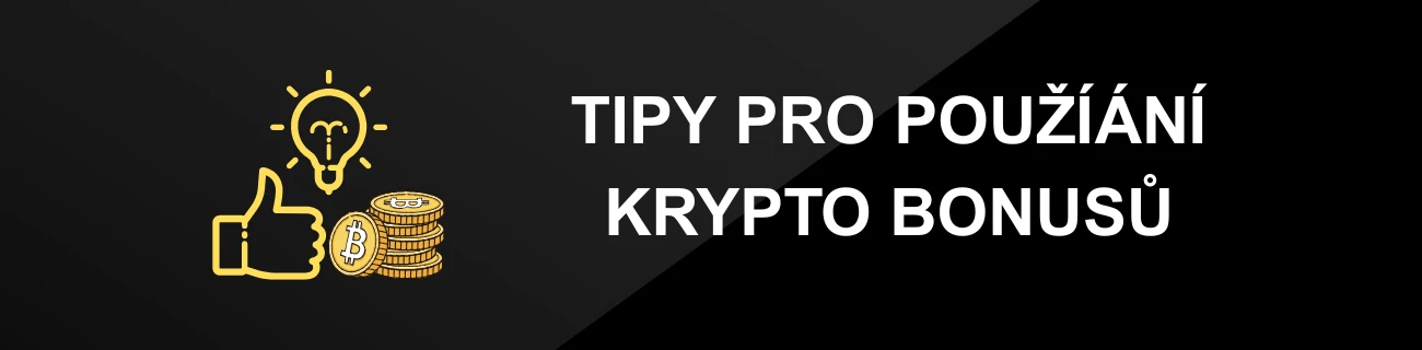 TIPY PRO POUŽÍÁNÍ KRYPTO BONUSŮ